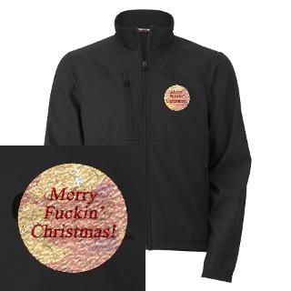 merry fuckin christmas men s performance jacket $ 47 99