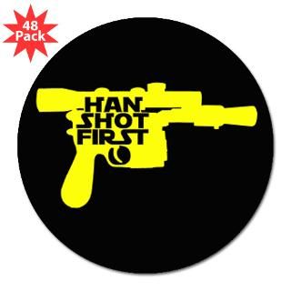 Han Shot First 3 Lapel Sticker (48 pk) for $30.00