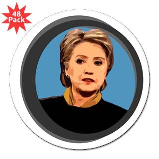 Hillary Clinton Portrait Stickers (48 pk)