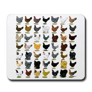 49 Hen Breeds Mousepad for $13.00