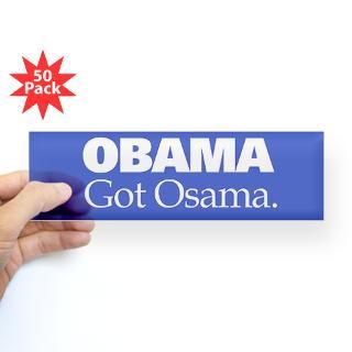 Obama Got Osama Sticker (50   Bumper) for $190.00