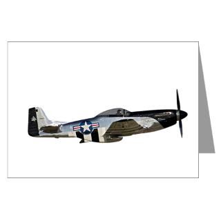 Air Force Greeting Cards  P 51 Mustang Greeting Cards (Pk of 20