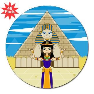 Egyptian Queen Cleopatra 3 Lapel Sticker (48 for $30.00