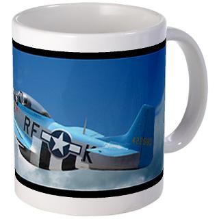 Larry Mcmanus Gifts  Larry Mcmanus Drinkware  P 51 Mustang Mug