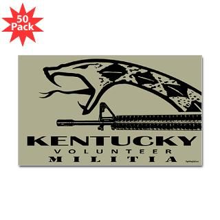 Kentucky Militia Sticker (Rectangle 50 pk)