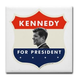 John F. Kennedy Shield 53 Tile Coaster