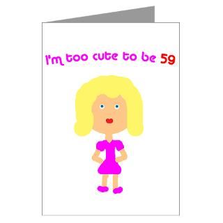 too cute to be 59 Greeting Cards (Pk of 20)
