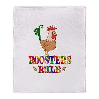 Fun Roosters Rule Stadium Blanket for $59.50