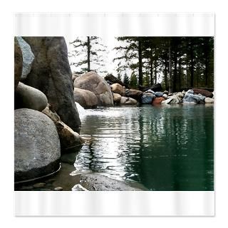 Camping Gifts  Camping Bathroom  Fishing Gorge Shower Curtain