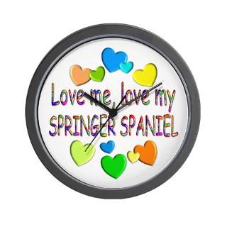 Springer Spaniel Clock  Buy Springer Spaniel Clocks
