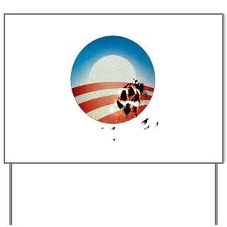 Obama Vote by Dog Paw Yard Sign for $20.00