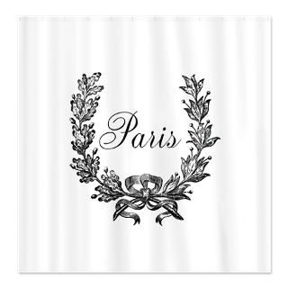 French Shower Curtains  Custom Themed French Bath Curtains