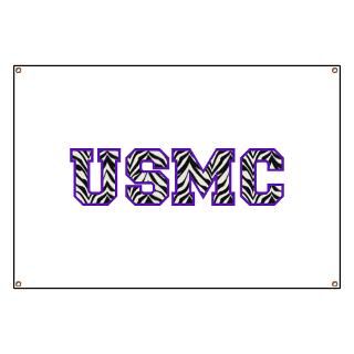 USMC Zebra Dark purple Banner for $59.00