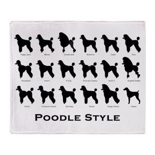 Poodle Styles Black Stadium Blanket for $59.50