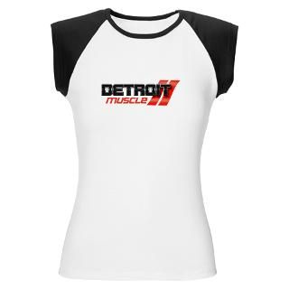 DETROIT MUSCLE Womens Cap Sleeve T Shirt