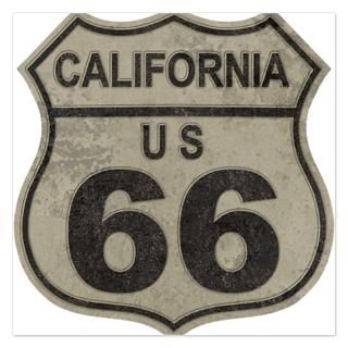 California Flat Cards  California Route 66 5.25 x 5.25 Flat Cards