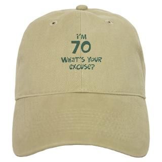 70 Birthday Gifts  70 Birthday Hats & Caps  70th birthday excuse