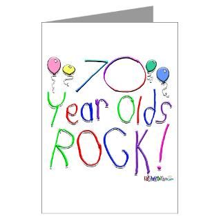 70 Gifts  70 Greeting Cards  70 Year Olds Rock  Greeting Card