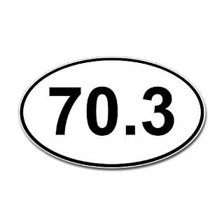 70.3 (Half Ironman Triathlon) Oval Decal for $4.25