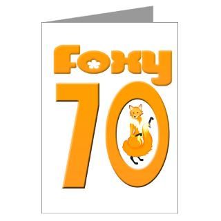 Foxy 70 Greeting Card