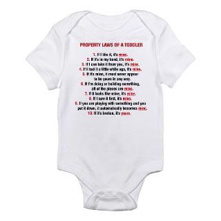 Property Laws of a Toddler Body Suit by babytshirt
