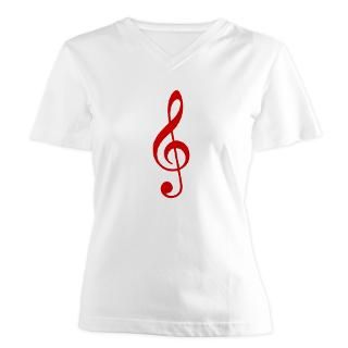 red clef women s v neck t shirt $ 17 77