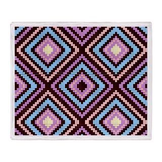 Funky Purple Geometric Stadium Blanket for $74.50