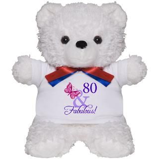 80 Birthday Teddy Bear  Buy a 80 Birthday Teddy Bear Gift