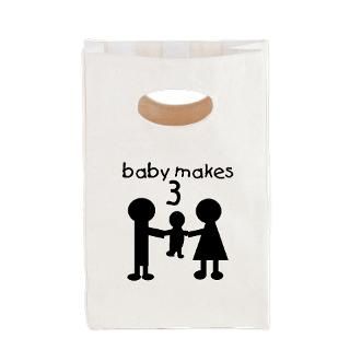 babymakesthrees png canvas lunch tote $ 14 85