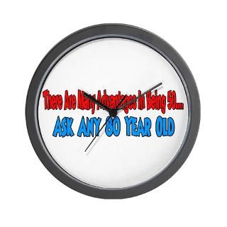 advantages to 50 ask 80 year Wall Clock for $18.00