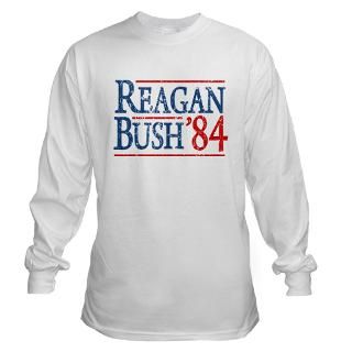 Reagan Bush 84 retro Long Sleeve T Shirt