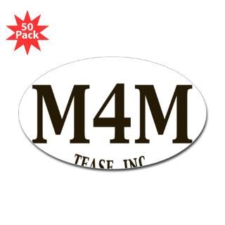 men for men m4m sticker oval 50 pk $ 83 99