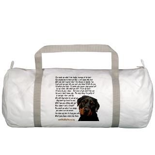 Adopt Gifts  Adopt Bags  Only Thing, Rottweiler Gym Bag
