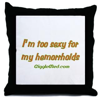 too funny hemorrhoids throw pillow $ 20 97