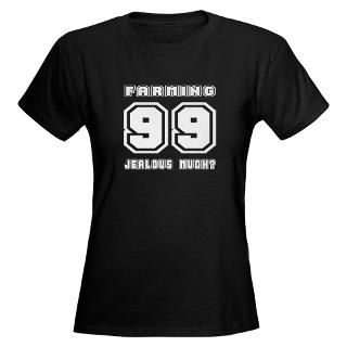 Level 99 Farming, Jealous? Womens Dark T Shirt