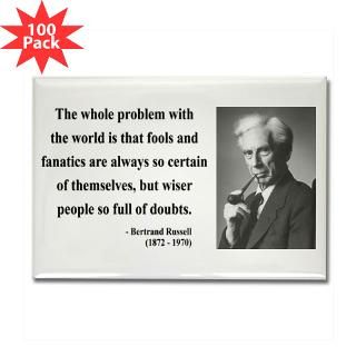 and Entertaining  Bertrand Russell 2 Rectangle Magnet (100 pack