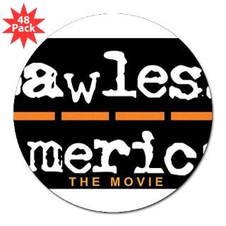 Lawless America Movie Logo 3 Lapel Sticker (48 pk