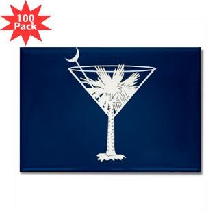 Sc State Drink Magnets  SC Martini Rectangle Magnet (100 pack