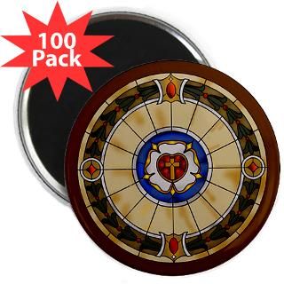 luther rose window 2 25 magnet 100 pack