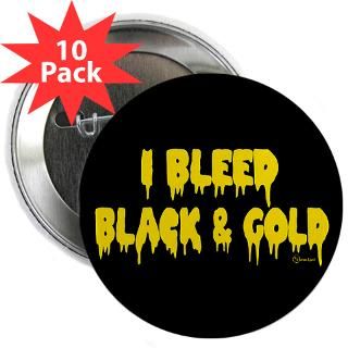 Bleed Black and Gold 2.25 Button (10 pack)