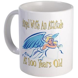 100 Gifts  100 Drinkware  Angel Attitude 100th Mug