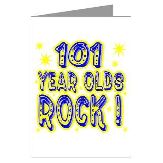 101 Year Olds Rock Greeting Cards (Pk of 10)