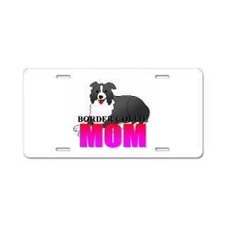 Border Collie License Plate Covers  Border Collie Front License Plate