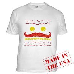 Bacon Mustache T Shirt by Admin_CP3046566