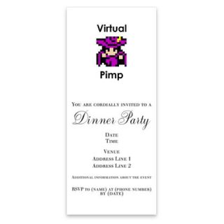 Virtual Pimp Ash Grey Invitations by Admin_CP5910193  507327330