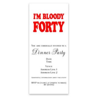 Bloody Forty Invitations by Admin_CP4443354  507094419