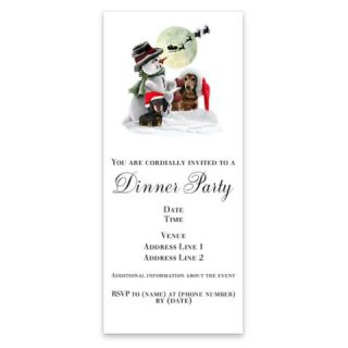 Dachshund and Snowman Invitations by Admin_CP6222460  512554667