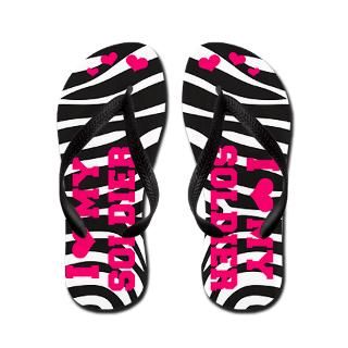 Army Gifts  Army Bathroom  I love my Soldier (pink) Flip Flops