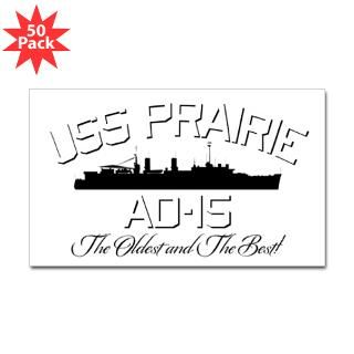 uss prairie ad 15 sticker rectangle 50 pk $ 113 99