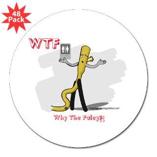 WTF   Why The Foley 03 3 Lapel Sticker (48 pk)